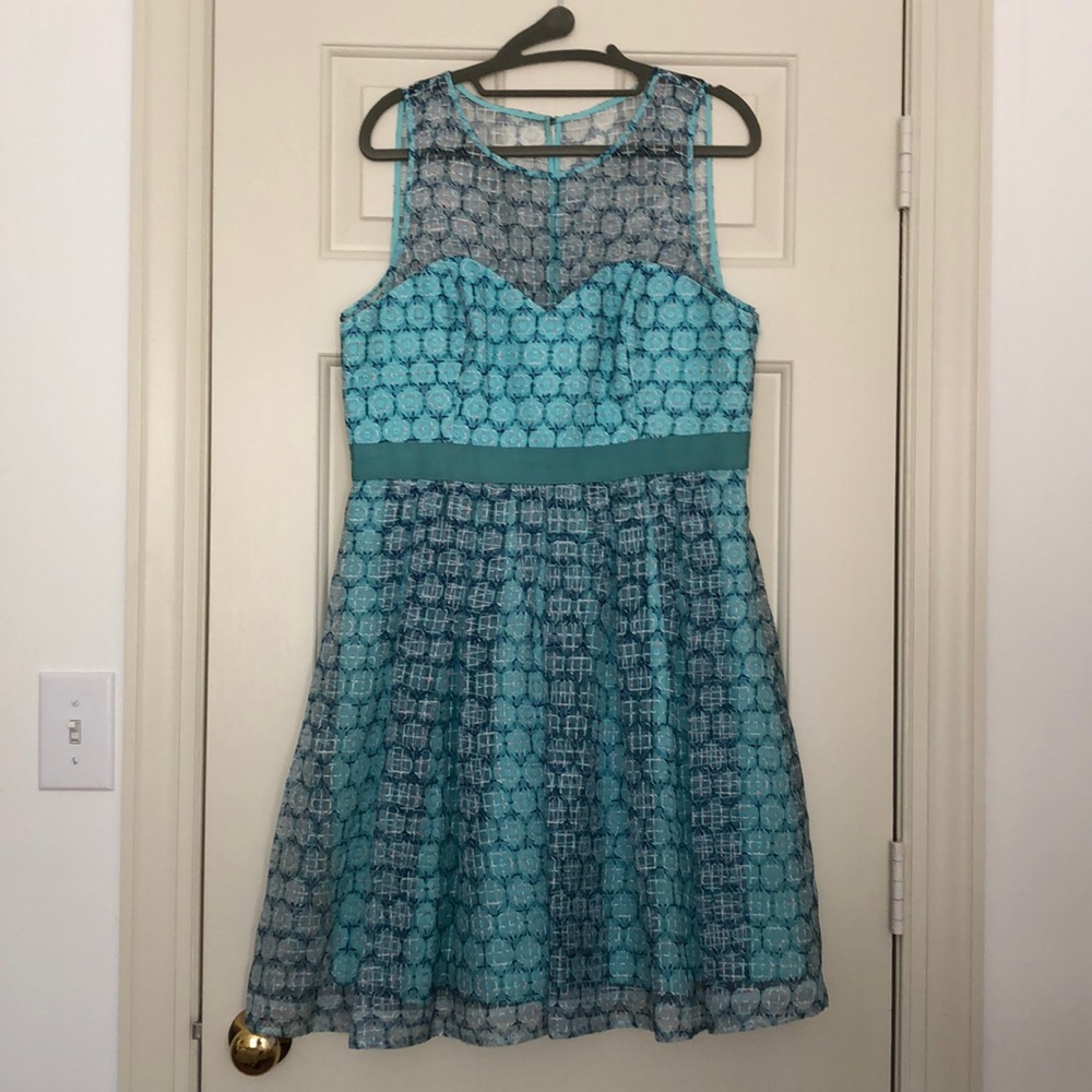 Gorgeous turquoise lace dress